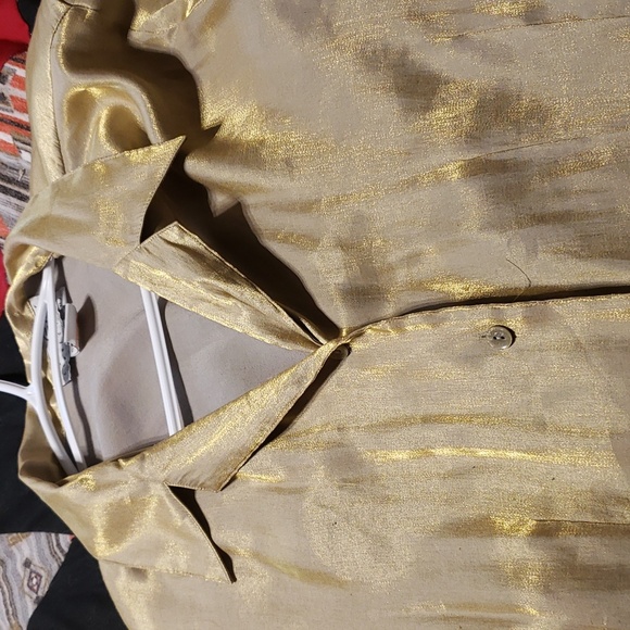 The Work Connection Gold Blouse - Picture 5 of 7